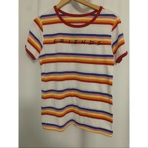 Friends Rainbow Tee Size Large NWT